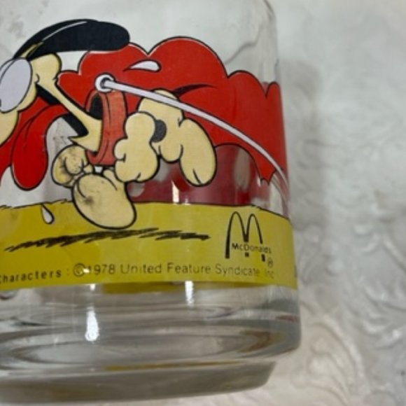 Garfield Use Your Friends Wisely Glass Coffee Tea Mug McDonalds 1978 Jim Davis - Picture 7 of 12